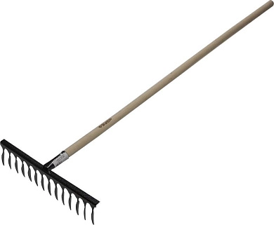 Грабли садовые с черенком, 14 витых зубцов (4-39581-14) ЗУБР