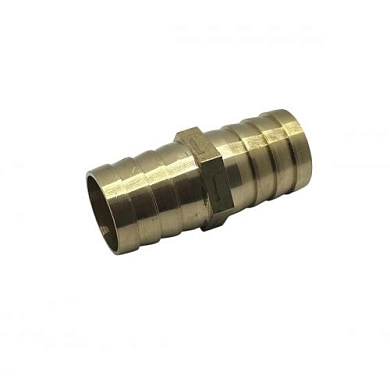 Штуцер пневматический "елочка + елочка" 25мм (латунь) (HD-B1285-25) H-D