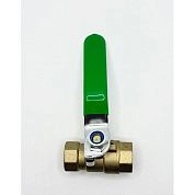 Кран воздушный шаровый с внутренними резьбами 1/4" x 1/4" (латунь) (HD-BV7-F14) H-D