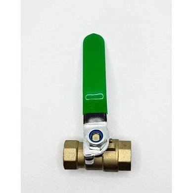 Кран воздушный шаровый с внутренними резьбами 1/4" x 1/4" (латунь) (HD-BV7-F14) H-D