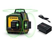 Нивелир лазерный "SL-3D", 50м, точн. +/-0,5 мм/м, кор. (34963) STAYER