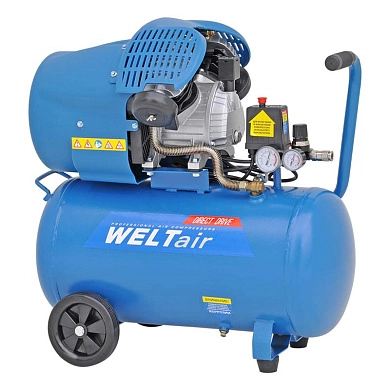 Воздушный компрессор WELT AR50LT(до 260 л/мин, 8 атм, 50 л, 230 В, 1.80 кВт)