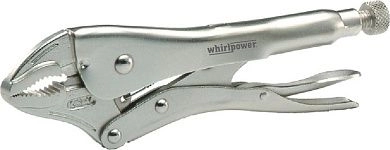 Зажим с фиксаторами 190мм, изогн. губки (16421-1-187A) WHIRLPOWER