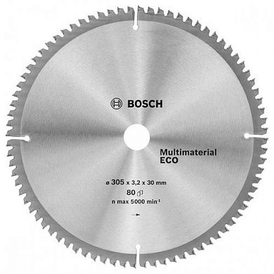 Диск пильный 305х30х3.0х80 MultiMaterial Eсо (2 608 641 808) BOSCH