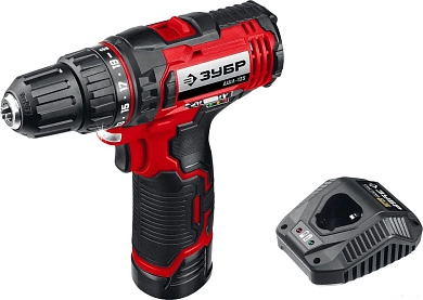 Дрель-шуруповерт аккум. ДШЛ-125-21 (12.0 В, 1 акк. х 2.0 А/ч Li-Ion, 25 Нм, кор.) ЗУБР