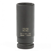 Головка ударная удлиненная шестигранная, 22 мм, 1/2", CrMo (13948) STELS