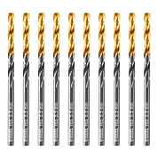 Сверло по металлу 3,5 мм, HSS-TiN, Golden Tip, 10 шт. (717207) DENZEL
