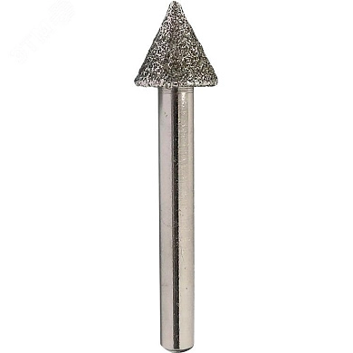 Шарошка (насадка) алмазная конусная, диам. 14мм, угол 15°, хвост. 6мм (D-25096) MAKITA