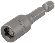 Насадка магнитная с торцовой головкой 7мм, L 48мм, 1/4" (F_57937) FIT