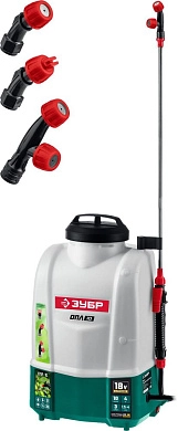 Опрыскиватель ранцевый аккум. ОПЛ-10 (18.0 В, без АКБ и ЗУ, бак 10 литров, расход 3 л/мин) ЗУБР