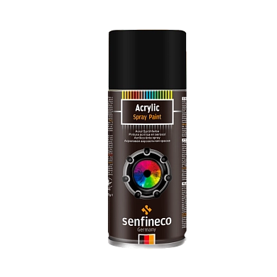 Грунт-спрей акриловый черный 400мл Primer Acrylic Black (5004) SENFINECO