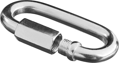 Карабин стальной DIN 5299D Ø 10мм оцинкованный 1шт. (304536-10) ЗУБР