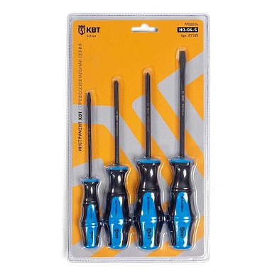 Набор отверток из стали S2 НО-04-S серия МАСТЕР (87105) КВТ