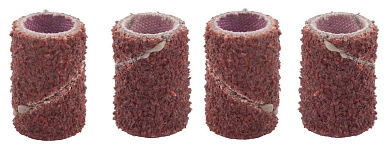 Шлифлента абразивная, P 80, посадка d 6,3, L 12,7мм, 4 шт. (35917) ЗУБР