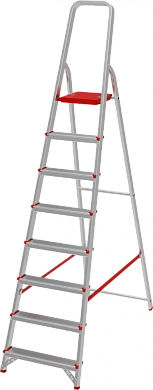 Лестница-стремянка алюм. профес. NV3110 (8 ступ. 169/242см, 7.9кг) Новая высота