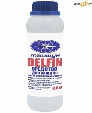 Средство для защиты плитки и межплиточных швов Тайфун Мастер DELFIN ( нар./внутр. ), 0,25 кг