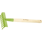 Грабли витые 8-зубые, 160х390 мм, стальные, деревянная рукоятка, АГРОНОМ (61761) СИБРТЕХ