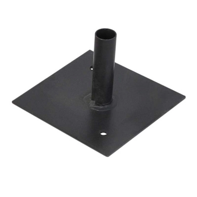 Пята опорная под 42 трубу (диаметр трубки 25мм.) Основание 150*150