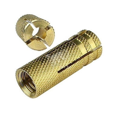 Анкер латунный разжимной (цанга) М10х12х40мм