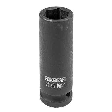 Головка ударн. 1/2" 16мм 6гр., глубокая (FK-4458516) FORCEKRAFT