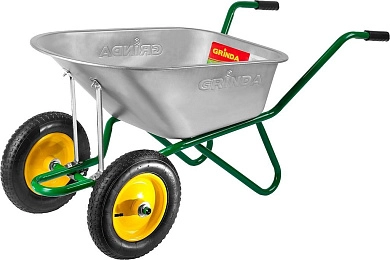тачка садово-строительная двухколесная, 180 кг (422397_z01) Grinda