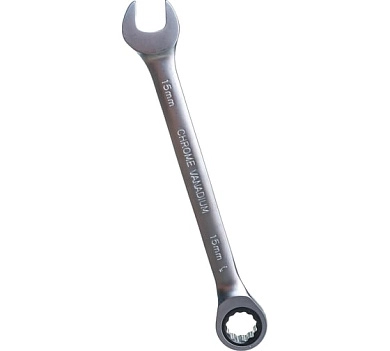 Ключ комбинированный трещоточный 15мм (79189) КВТ