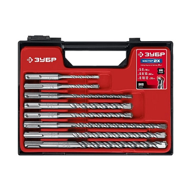 Набор буров SDS-plus, 8шт, Мастер-2Х(29315-H8_z01) ЗУБР