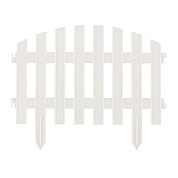 Забор декоративный "Винтаж", 28х300 см, белый (65011) PALISAD