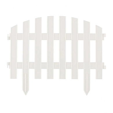 Забор декоративный "Винтаж", 28х300 см, белый (65011) PALISAD