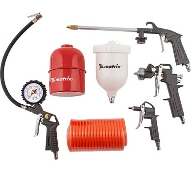 Набор пневмоинструмента, 5пр. (57304) MATRIX