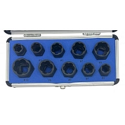 Набор головок для скрученных гаек 3/8" 9-19мм, 10пр. (HD-06031) H-D