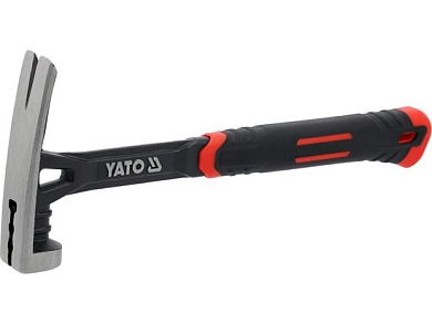 Молоток-гвоздодер 500гр, двухкомпонентная рукоятка (YT-45741) YATO