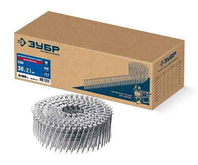 Гвозди монтажные по бетону оцинкованные CSN 38х2.1мм, 14000 шт (305386-38) ЗУБР