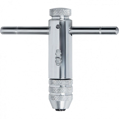 Вороток для метчиков М3 - М8, хромированный, с трещоткой (76905) MATRIX