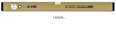 Уровень строительный, 120 см. (0,5мм/м, 750г/м, золот.), быт. (LADZ2B120) KOVINE