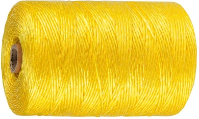 Шпагат многоцелевой полипропиленовый, желтый, d=1,8 мм, 110 м, 50 кгс, 1,2 ктекс (50037-110) ЗУБР