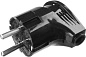 Вилка электрическая с заземлением угловая 16А/220В черная(55161-B) STAYER фото2