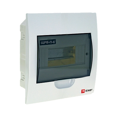 Бокс пластиковый ЩРВ-П-6 (6 модулей IP40 с крышкой) pb40-v-6 EKF PROxima