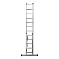 Лестница алюмин., 3х12 ступ, трехсекц., 5600мм, слож.3390х445х175мм, (97822) СИБРТЕХ фото4