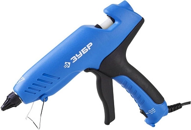 Пистолет клеевой, 100Вт/220В, стержни 12мм, эргономичная рукоятка (06851-80-12_z02) ЗУБР