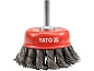 Щетка чашечная (коса) 75мм со стержнем (YT-4752) YATO фото2