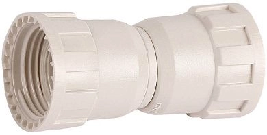 Соединитель "ШиреФит" "накидная гайка - накидная гайка", 20мм (51496-20) ЗУБР