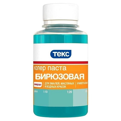 Паста колеровочная универсальная, ТЕКС, №19 бирюзовая 0.1 л