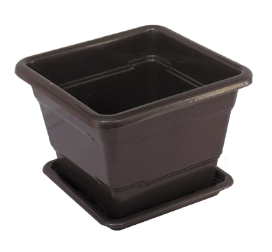 Горшок квадратный 5 л (белый) БЗПИ