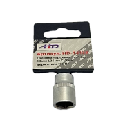 Головка торцевая 1/4" 6гр. 13мм L25мм CrV на держателе (HD-1412P) H-D