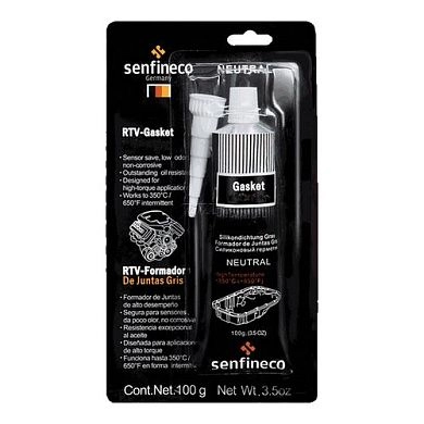 Автогерметик силиконовый красный, 100г (9931) SENFINECO