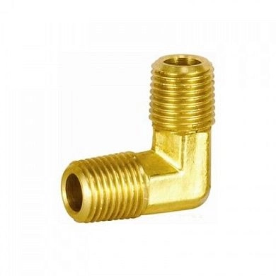 Уголок латунь, ш/ш, 1/4" (HD-1273-14) H-D