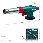 Горелка газовая на баллон, цельнометаллическая с пьезоподжигом, KL-700 (55516) KRAFTOOL фото7