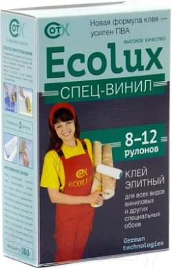 Клей ECOLUX СПЕЦ-ВИНИЛ 0.3 кг