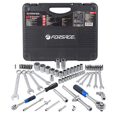 Набор инструментов 82пр. 1/2", 1/4" 6гран (F-4821-5) Forsage